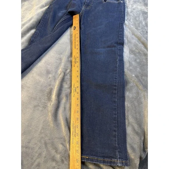 Levi's 512 Jeans Mens 32x30 (32x28) Dark Wash Slim Taper Stretch Zip 5 Pocket - Picture 6 of 15